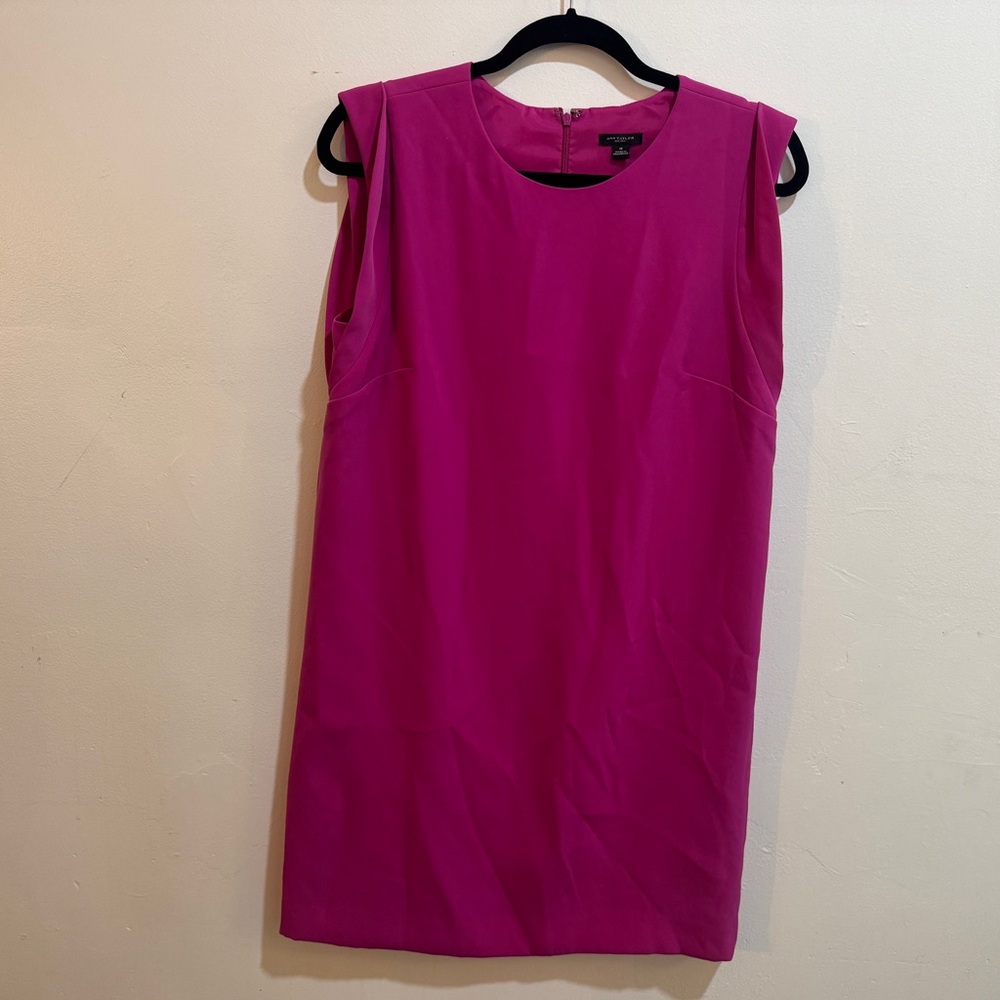 Ann Taylor Hot Pink Shift Dress
